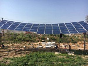 青島地區(qū)村級59.8KW光伏扶貧項目柔性電站驚艷亮相